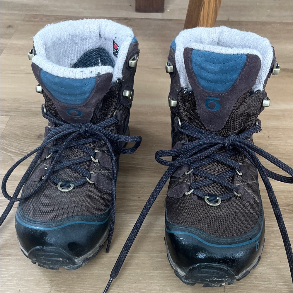 Oboz Women's Winter Boots - Brown and Blue